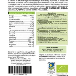 Proteína de cáñamo BIO 250 g, Salud Viva