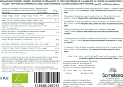 Proteína De Cáñamo Bio - 2kg | Proteína Vegetal Ecológica Vegana Para Batidos Y Repostería, Sin Azúcares Añadidos