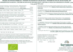 Proteína De Guisante Fermentada Bio - 3kg | Proteína Vegetal Ecológica Vegana Para Batidos Y Repostería