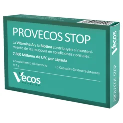 Provecos Stop Vecos 15 Cápsulas | Flora Vaginal Y Bienestar Íntimo | 25.000 Millones Ufc + Fos