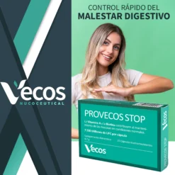 Provecos Stop Vecos 15 Cápsulas | Flora Vaginal Y Bienestar Íntimo | 25.000 Millones Ufc + Fos