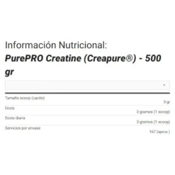 Purepro Creatine Creapure® 500 Gr