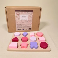 Puzzle Sensorial Para Bebé De Silicona Orgánica Althea Living Multicolor