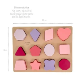 Puzzle Sensorial Para Bebé De Silicona Orgánica Althea Living Multicolor