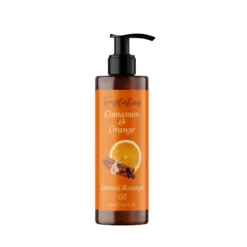 QKnatur - Aceite De Masaje Canela Naranja Bio- 200ml - Para Masajes Corporales Relajantes Y Revitalizantes