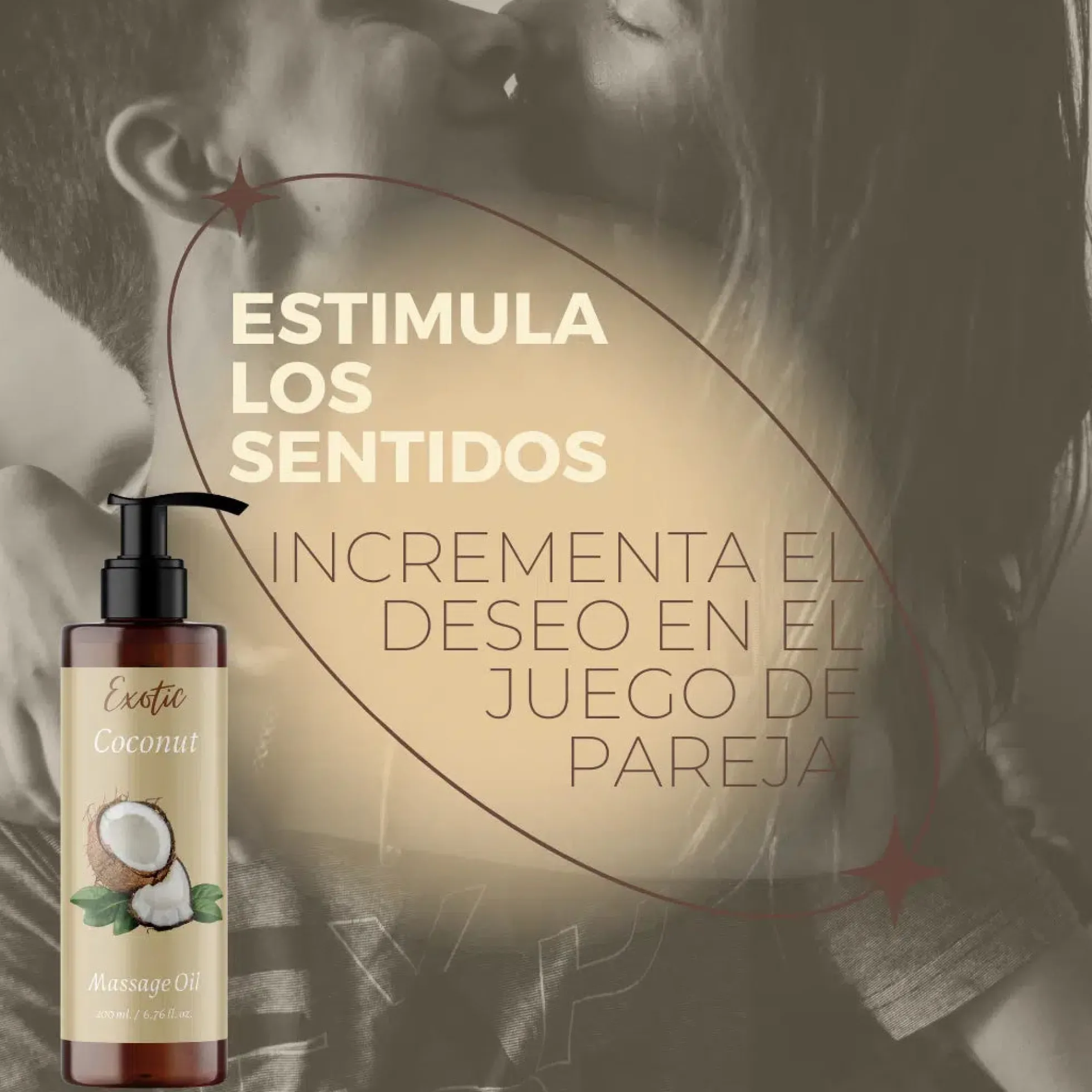 QKnatur - Aceite De Masaje De Coco - 200ml - Para Masajes Corporales Relajantes Y Revitalizantes - Hidratante