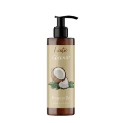QKnatur - Aceite De Masaje De Coco - 200ml - Para Masajes Corporales Relajantes Y Revitalizantes - Hidratante
