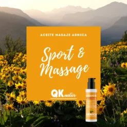 QKnatur - Aceite Para Masaje Con Extracto De Árnica Y Hamamelis - Relajante Para Dolores Musculares (100 Ml)