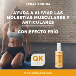QKnatur - Arnica Spray Con Extracto De Garra Del Diablo (harpagofito) 100ml. - Efecto Frío. Dolor Muscular
