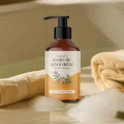 QKnatur - Champú Aceite Del Árbol Del Té 250 Ml. Elimina Caspa. Para El Picor Y La Irritación. Cuero Cabelludo Sensible