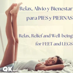 Qknatur - Gel Efecto Frío Para Pies Y Piernas Cansadas, Hinchadas O Con Varices - 500 Ml - Antiinflamatorio Y Relajante