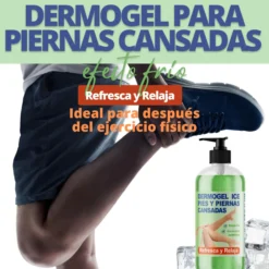 Qknatur - Gel Efecto Frío Para Pies Y Piernas Cansadas, Hinchadas O Con Varices - 500 Ml - Antiinflamatorio Y Relajante