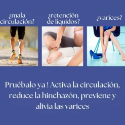 Qknatur - Gel Efecto Frío Para Pies Y Piernas Cansadas, Hinchadas O Con Varices - 500 Ml - Antiinflamatorio Y Relajante