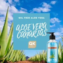 QKnatur - Gel Frio Aloe Vera De Canarias Bio - Extracto De Arnica Y Calendula. Alivia Las Piernas Cansadas 250 Ml