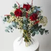 Ramo 3 Rosas Rojas Eternas - Flores Secas Y Preservadas