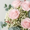 Ramo 5 Rosas Rosadas Eternas - Flores Secas Y Preservadas