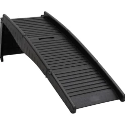 Rampa Plegable Para Perros Plástico Negro 153x40x12,5 Cm