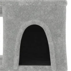 Rascador Para Gatos Con Postes De Sisal Gris Claro 48 Cm