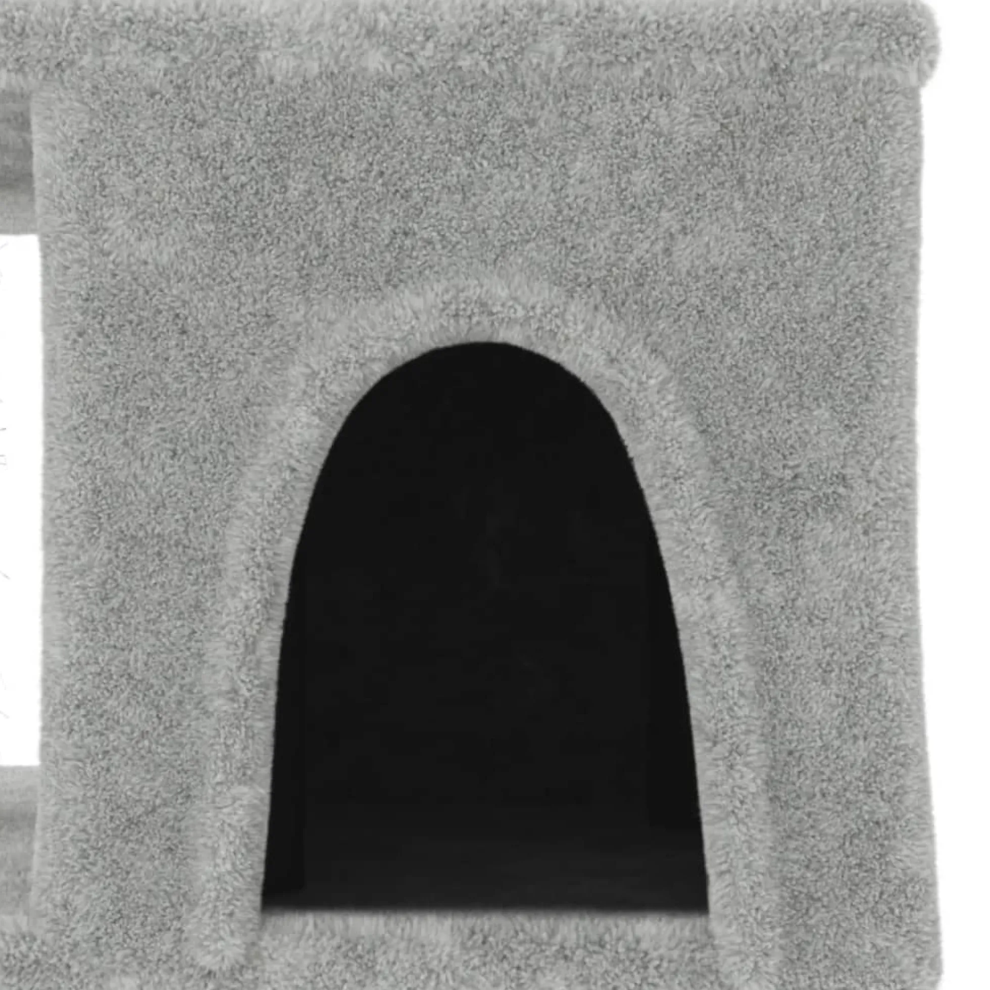 Rascador Para Gatos Con Postes De Sisal Gris Claro 48 Cm