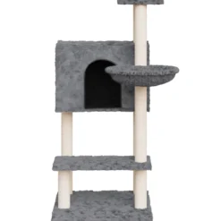 Rascador Para Gatos Con Postes De Sisal Gris Oscuro 108,5 Cm