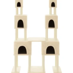 Rascador Para Gatos Con Postes De Sisal Color Crema 199 Cm