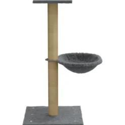 Rascador Para Gatos Con Poste De Sisal Gris Claro 74 Cm
