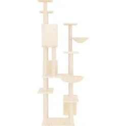 Rascador Para Gatos Con Postes De Sisal Crema 191 Cm