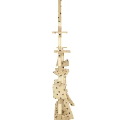 Rascador Para Gatos Con Poste De Sisal 230-250 Cm Huellas Beige