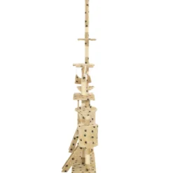 Rascador Para Gatos Con Poste De Sisal 230-250 Cm Huellas Beige
