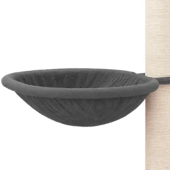 Rascador Para Gatos Con Postes De Sisal Gris Oscuro 94,5 Cm