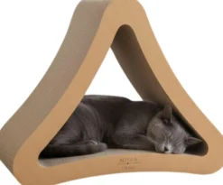 Rascador Para Gatos Delta, 2 En 1 De Cartón Corrugado Althea Living 64x34x54cm