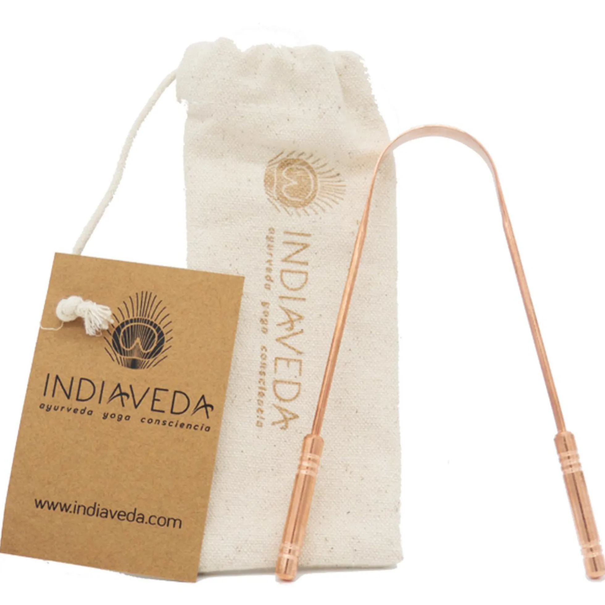 Raspador de Lengua Cobre Indiaveda