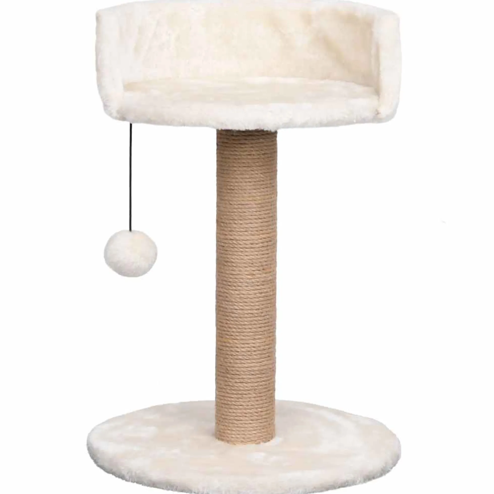 Árbol Para Gatos Con Poste Rascador Hierba Marina 49 Cm
