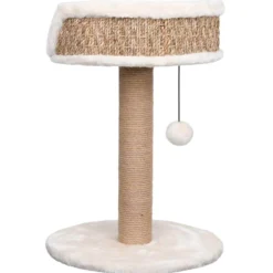 Árbol Para Gatos Con Poste Rascador Hierba Marina 49 Cm