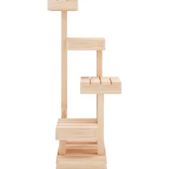 Árbol Para Gatos Madera Maciza De Pino 45,5x49x103 Cm