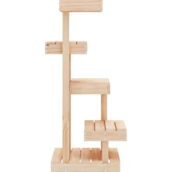Árbol Para Gatos Madera Maciza De Pino 45,5x49x103 Cm