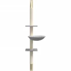 Árbol Rascador Para Gatos De Pared Gris Claro 142,5 Cm