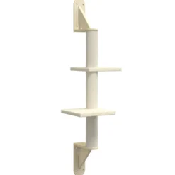 Árbol Rascador Para Gatos De Pared Crema 108 Cm