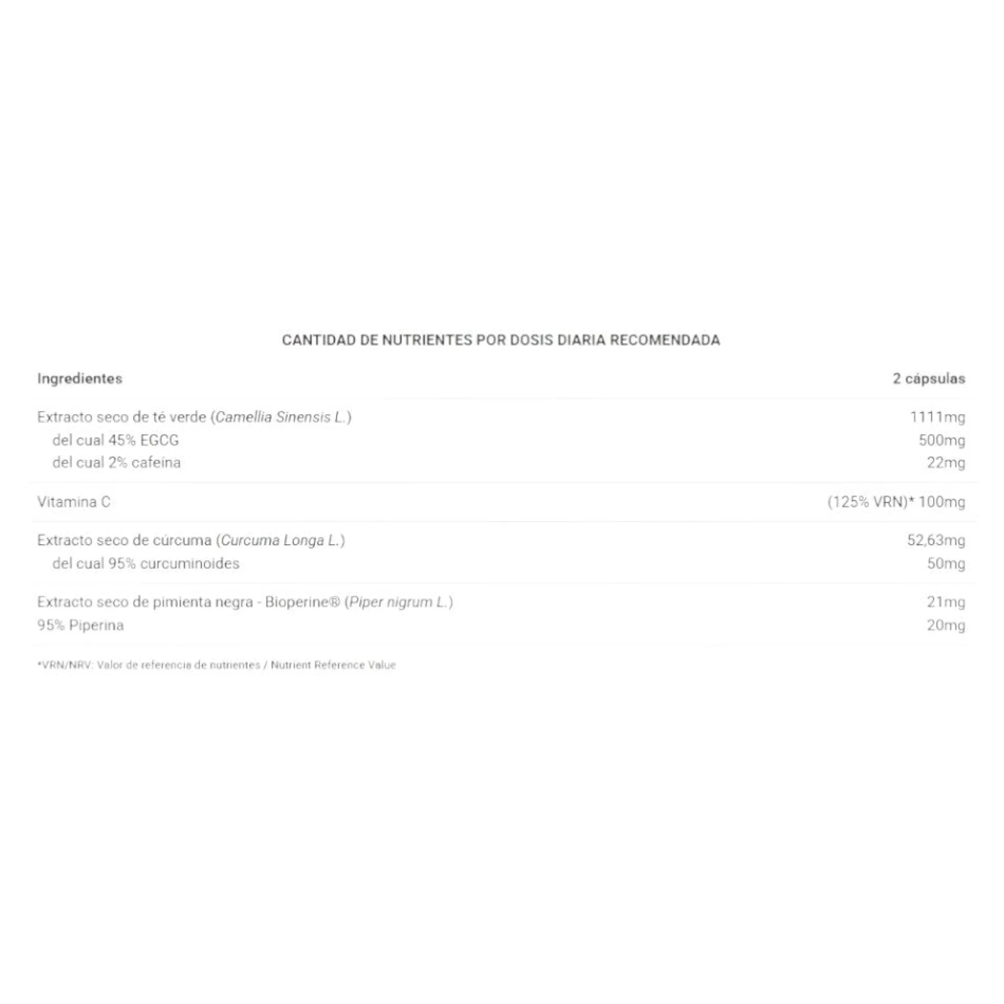 Real Egcg Herbal Complex - 60 Cápsulas - Quemadores - Big