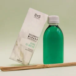 Recambio Mikado Dama de Noche Mármol SYS Aromas 200 ml | Con Palos | Aroma Floral y Agreste | Relajante