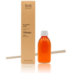 Recambio Mikado de Mango Origins SYS Aromas 200 ml | Con Palos | Aroma Tropical y Energizante