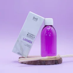 Recambio Mikado Lavanda Mármol SYS Aromas 200 ml | Con Palos | Aroma Floral y Agreste | Relajante
