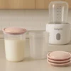 Recipientes Para La Leche Y Alimentos Pack 4 Unid. Beige