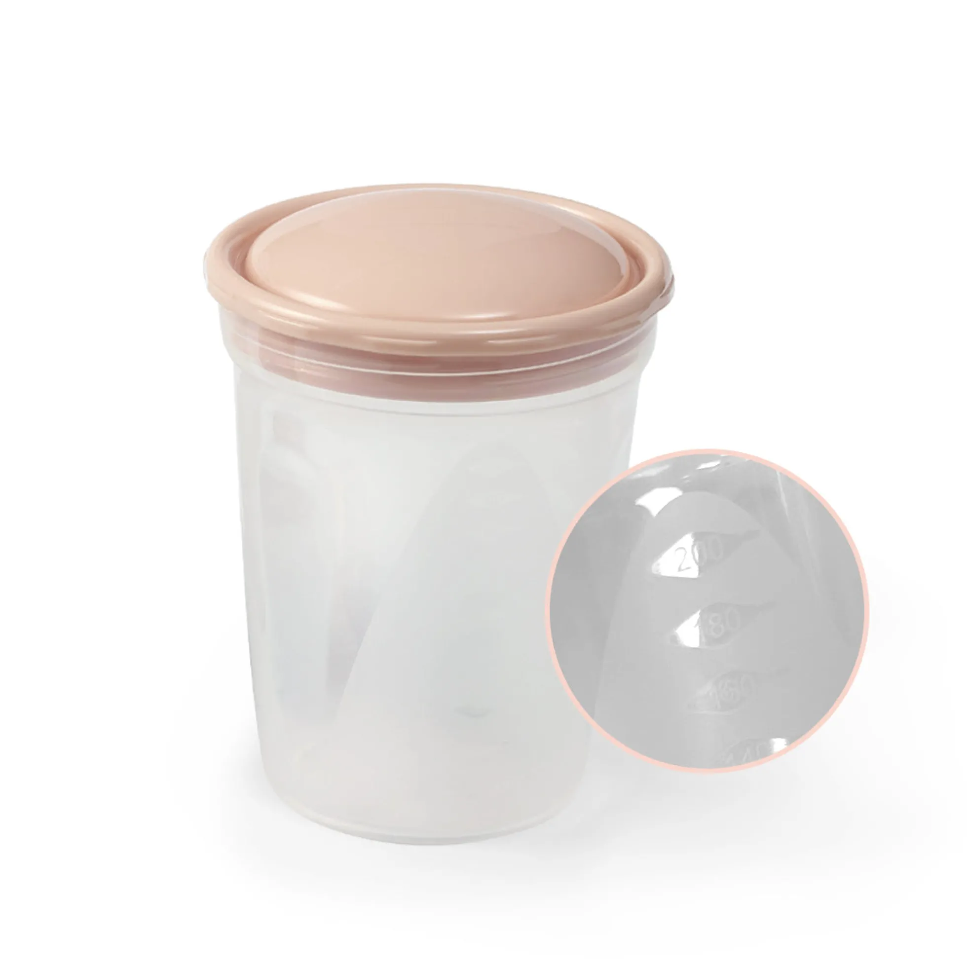 Recipientes Para La Leche Y Alimentos Pack 4 Unid. Beige