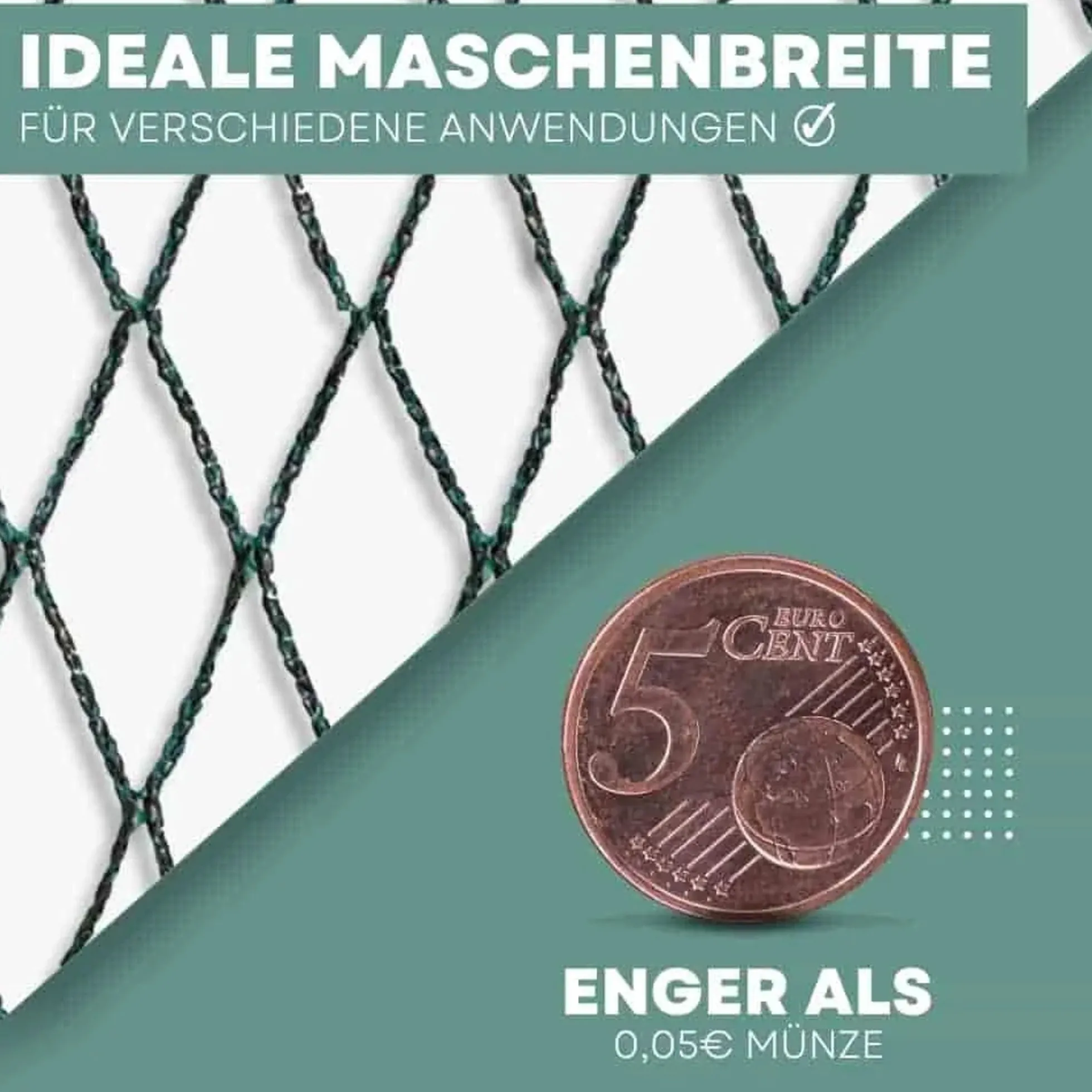 Red Protección Estanque 5×6 M Malla Anti Aves Hdpe Resistente Uv 30 M²