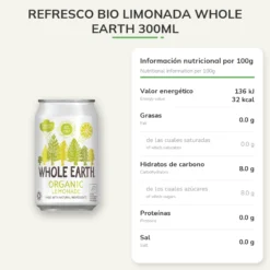 Refresco BIO Limonada Whole Earth 300ml