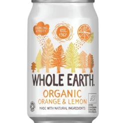 Refresco Bio Naranja y Limón Whole Earth 330 ml