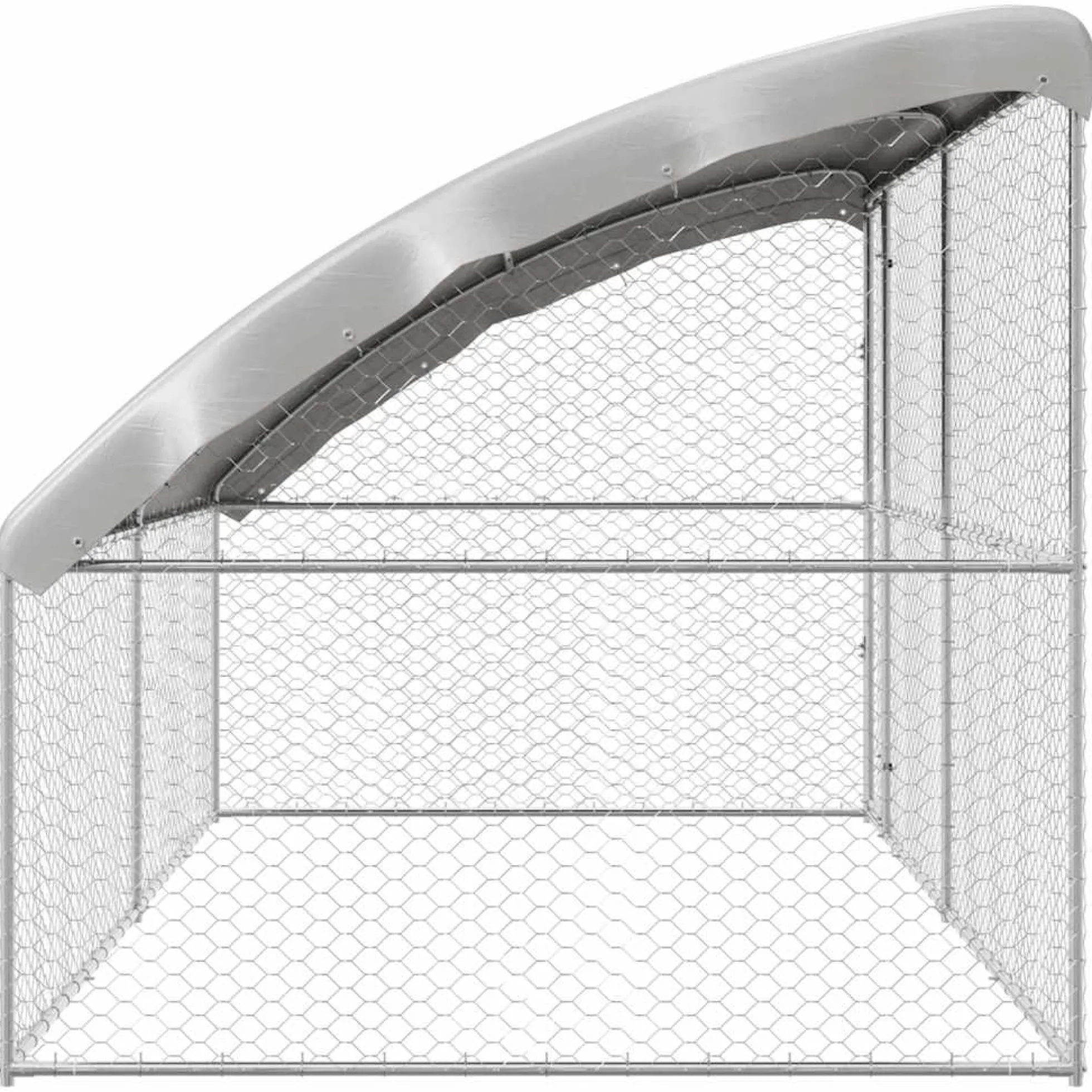 Refugio Para Perros 2 Pcs Plateado 4 X 2 X 2 M