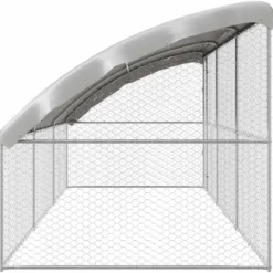 Refugio Para Perros 3 Pcs Plateado 6 X 2 X 2 M