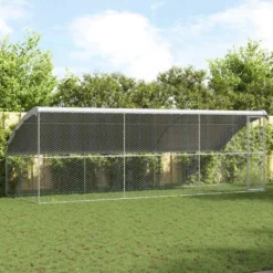 Refugio Para Perros 3 Pcs Plateado 6 X 2 X 2 M